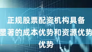 正规股票配资机构具备显著的成本优势和资源优势
